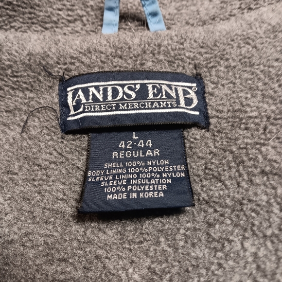 LANDS END WOMEN'S SIZE LARGE BABY BLUE WINTER COAT. - Picture 2 of 7